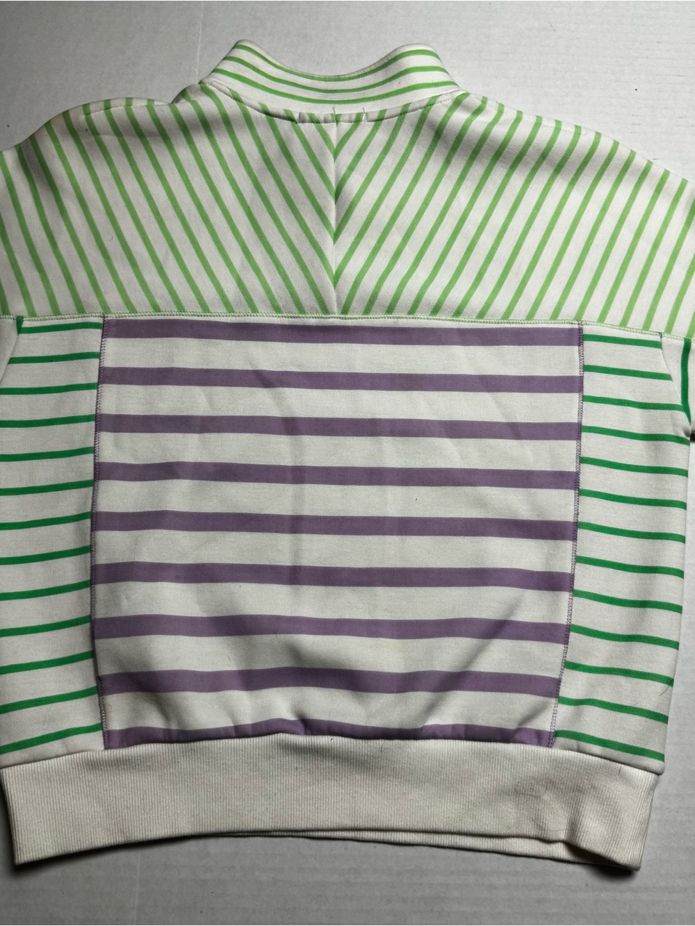Scotch & Soda Women's Relaxed Half-Zip Sweatshirt In Stripe Size: XS - Picture 10 of 13
